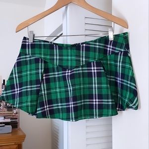 Green Plaid Saint Patrick’s Day Skirt One Size